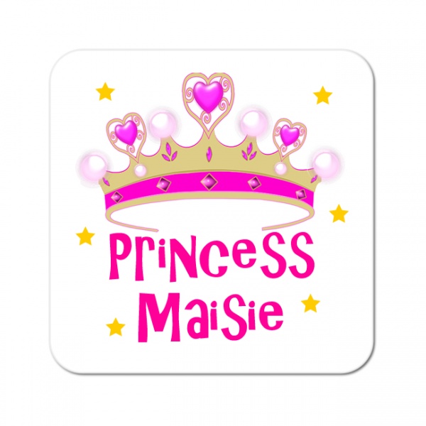 Princess Crown Personalised Coaster